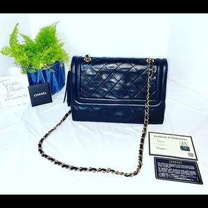 Quilted lambskin vintage Chanel flap